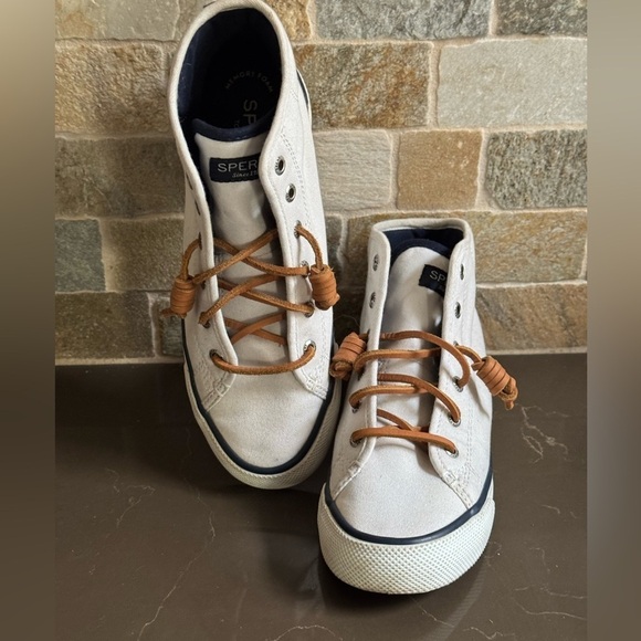 Sperry Women's Crest High Top Textile Sneakers Size 5 - Picture 3 of 13